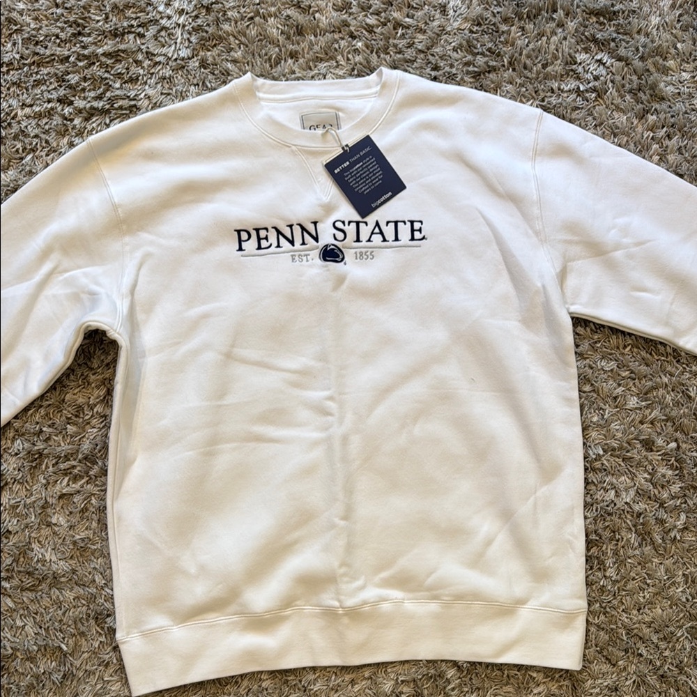 Gear For Sports Penn State White Crewneck Sweater